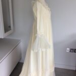 60s boho cream gown, UK 6/8